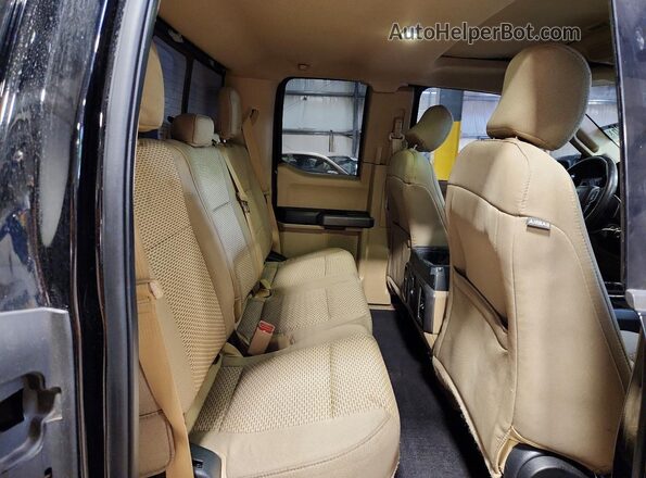 1FTFX1EF2GFB60977 2016 FORD F150 Black უკანა სავარძლების ხედი