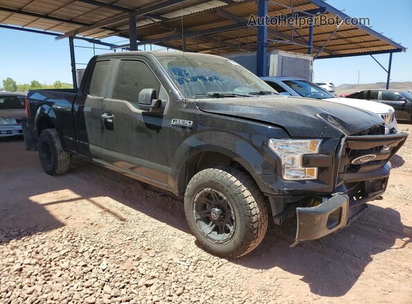 1FTFX1EF2HKC91657 2017 FORD F150 Черный Передняя правая четверть
