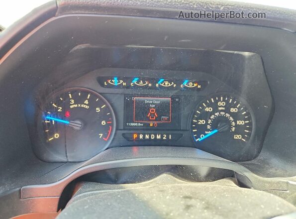1FTFX1EF2HKC91657 2017 FORD F150 Черный Вид щитка приборов