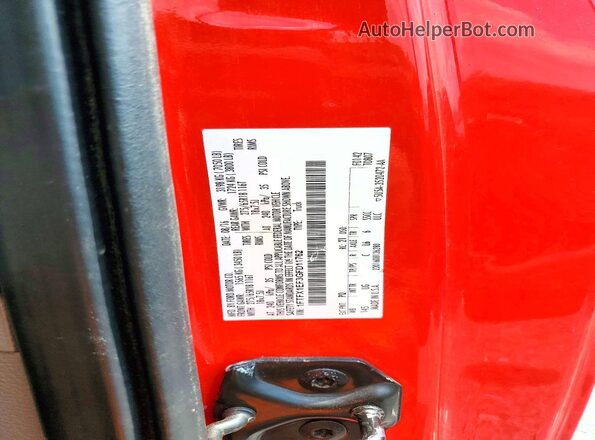 1FTFX1EF3GFD11762 2016 FORD F150 Red Engine compartment view