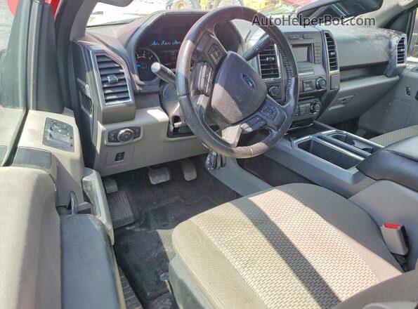 1FTFX1EF3GFD11762 2016 FORD F150 Red Dashboard view