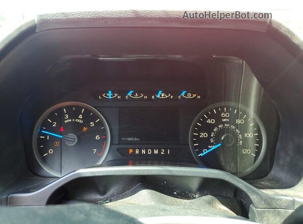 1FTFX1EF3GFD11762 2016 FORD F150 Red Instrument cluster view