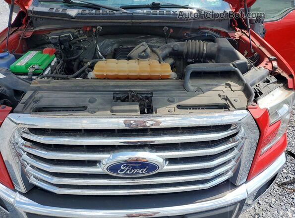 1FTFX1EF3GFD11762 2016 FORD F150 Red Rear interior view