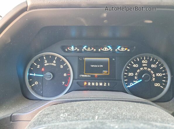 1FTFX1EF4HKC65058 2017 FORD F150 Черный Вид щитка приборов