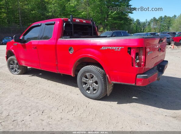 1FTFX1EF4HKD37716 2017 FORD F150 Red უკანა მარცხენა