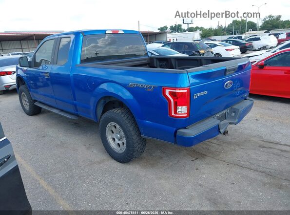 1FTFX1EF5GKF15552 2016 FORD F150 Blue Tył lewy