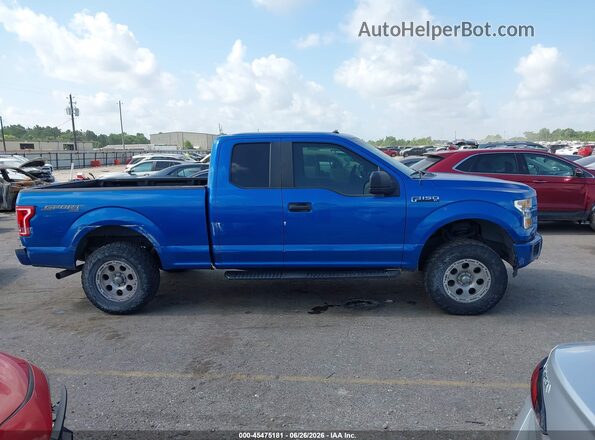 1FTFX1EF5GKF15552 2016 FORD F150 Blue Widok wnętrza z tyłu