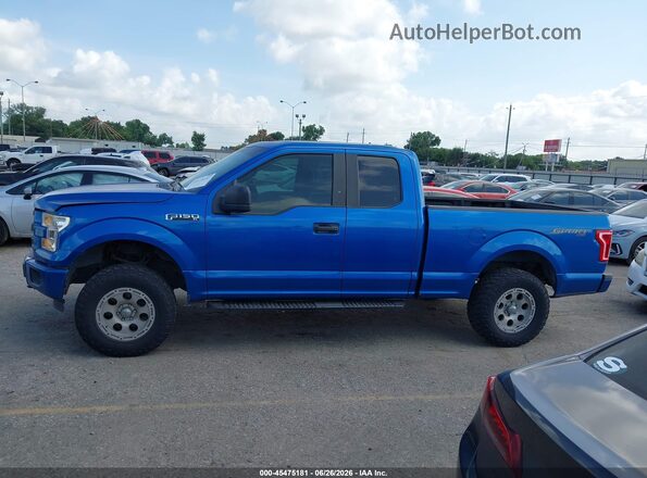 1FTFX1EF5GKF15552 2016 FORD F150 Blue Widok wnętrza 360 stopni