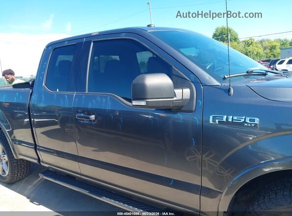 1FTFX1EG1JFA91182 2018 FORD F150 Gray Vista interior trasera