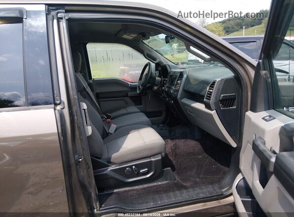 1FTFX1EG8HFB31672 2017 FORD F150 Brown Vista interior delantera