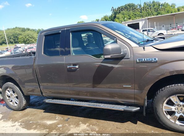 1FTFX1EG8HFB31672 2017 FORD F150 Brown Vista interior trasera