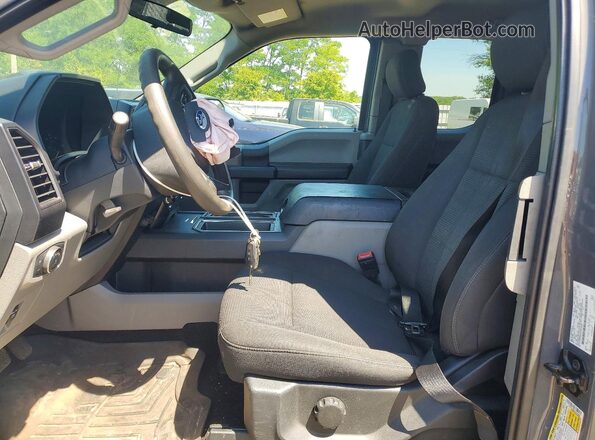 1FTFX1EG8JFE34280 2018 FORD F150 Gray Front interior view