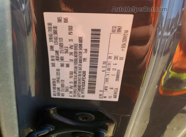 1FTFX1EG8JFE34280 2018 FORD F150 Gray Engine compartment view