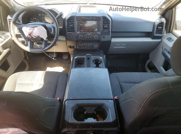1FTFX1EG8JFE34280 2018 FORD F150 Gray Dashboard view