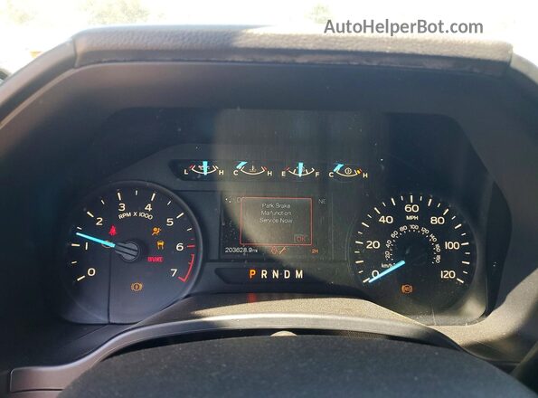 1FTFX1EG8JFE34280 2018 FORD F150 Gray Instrument cluster view