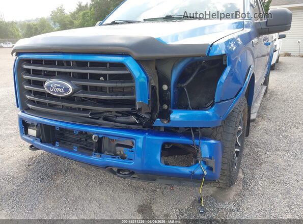 1FTFX1EG9GFC57117 2016 FORD F150 Blue Front view