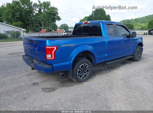 1FTFX1EG9GFC57117 2016 FORD F150 Blue Rear right