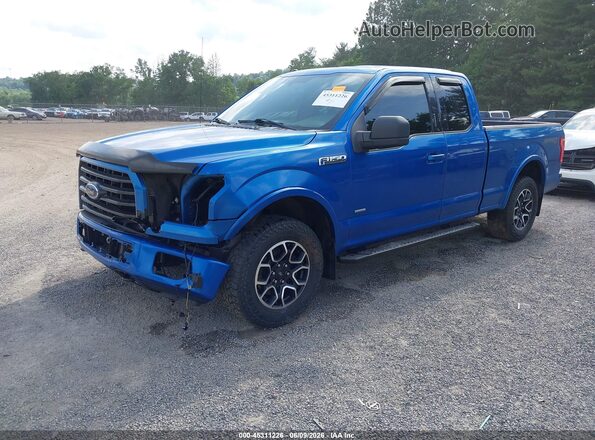1FTFX1EG9GFC57117 2016 FORD F150 Blue Front left