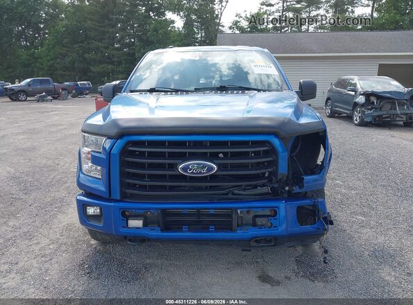 1FTFX1EG9GFC57117 2016 FORD F150 Blue Rear interior view