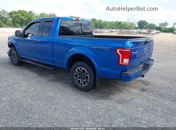 1FTFX1EG9GFC57117 2016 FORD F150 Blue Rear left
