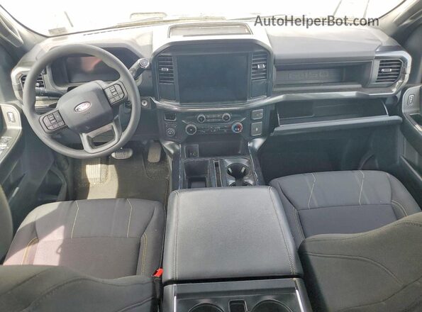 1FTFX2L56SKD71096 2025 FORD F150 White Вид панелі приладів