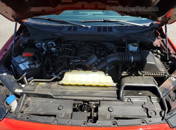 1FTMF1C53PKF64009 2023 FORD F150 Red Vista interior trasera