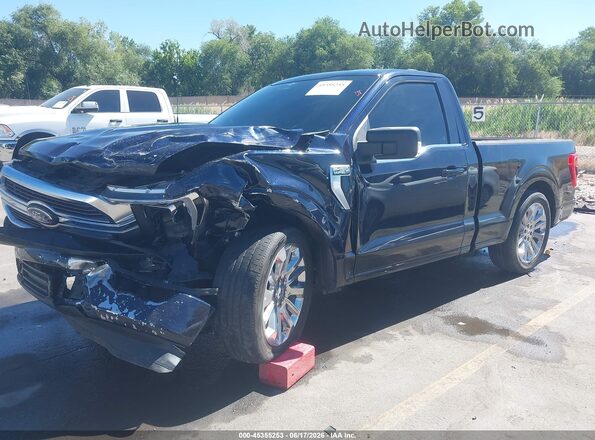 1FTMF1C55PKE92729 2023 FORD F150 Black Առջևի ձախ երեք քառորդ տեսարան