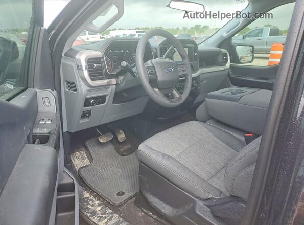 1FTMF1C55PKF71253 2023 FORD F150 Black Առջևի վահանակի տեսք