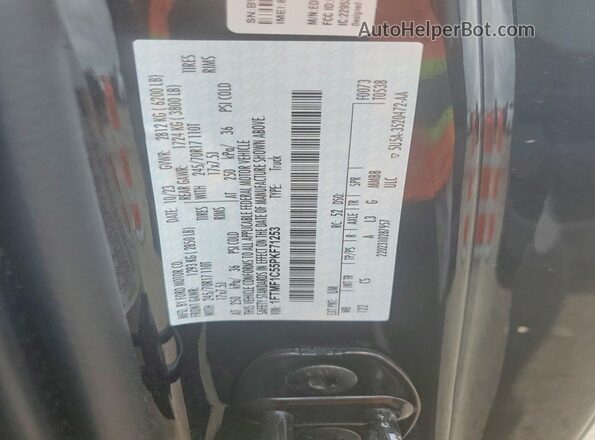 1FTMF1C55PKF71253 2023 FORD F150 Black Շարժիչի բաժամունքի տեսք