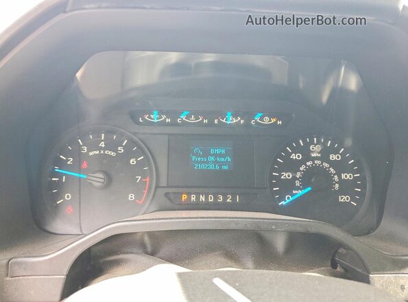 1FTMF1C81GKD86126 2016 FORD F150 White Սարքավորումների վահանակի տեսք