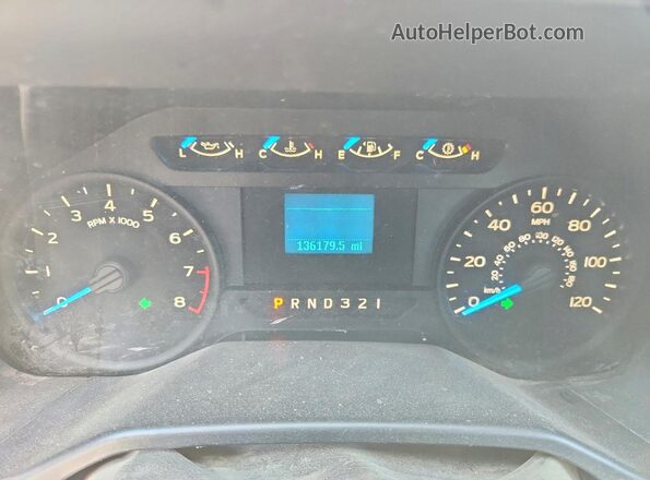 1FTMF1C82GKE26360 2016 FORD F150 Белый Вид щитка приборов