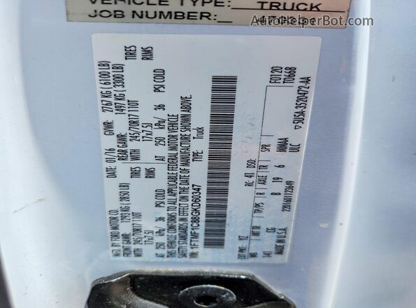 1FTMF1C88GKD60347 2016 FORD F150 Белый Вид подкапотного пространства