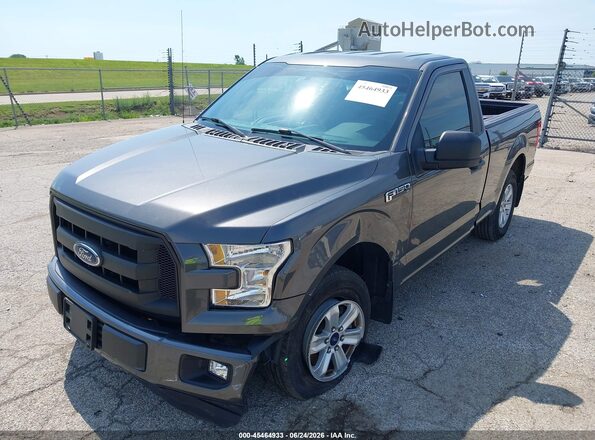 1FTMF1C88GKE43972 2016 FORD F150 Gray Առջևի ձախ երեք քառորդ տեսարան