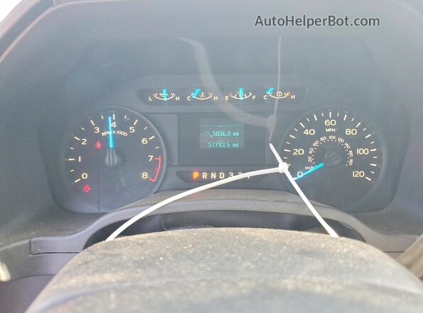 1FTMF1C89HKE05698 2017 FORD F150 Белый Вид щитка приборов