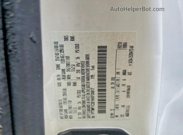 1FTMF1CB1KKF30617 2019 FORD F150 Burn Widok komory silnika