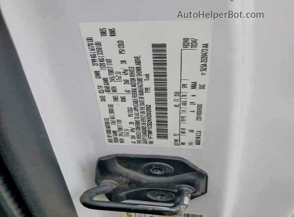 1FTMF1CB2KKD02092 2019 FORD F150 White Engine compartment view