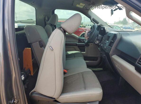 1FTMF1CB3KKE45116 2019 FORD F150 Gray Rear seats view