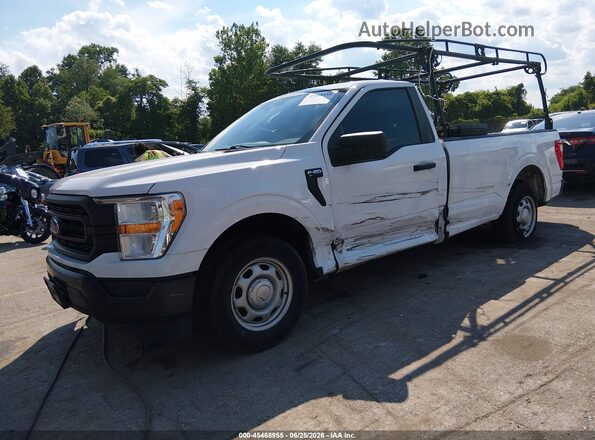 1FTMF1CB7MKD72464 2021 FORD F150 White Vista tres cuartos delantera izquierda