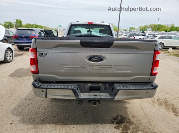 1FTMF1CB7MKE94399 2021 FORD F150 Silver უკანა ხედი