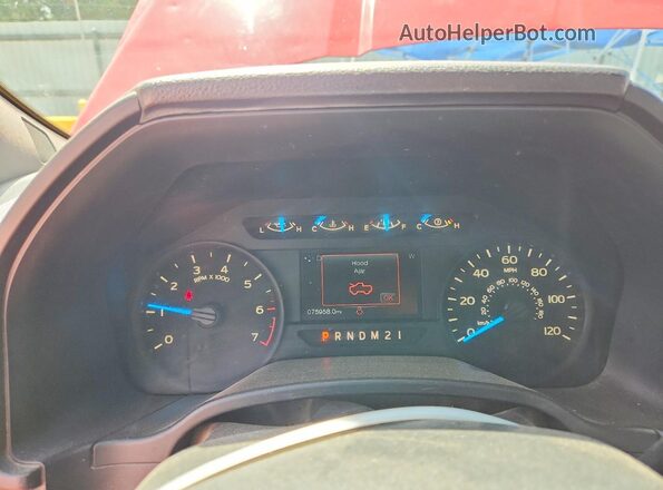 1FTMF1CP0HKC98208 2017 FORD F150 Red Widok zestawu wskaźników