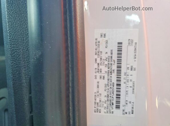 1FTMF1CP1JKE51409 2018 FORD F150 White Vista del compartimento del motor