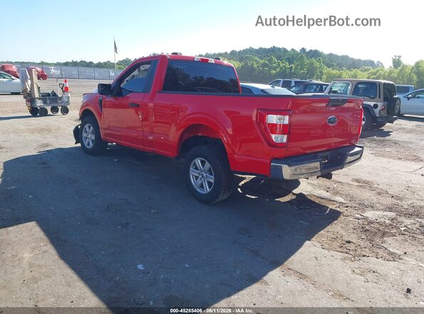 1FTMF1CP2NKD18017 2022 FORD F150 Red უკანა მარცხენა