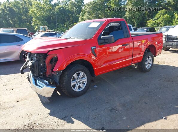 1FTMF1CP2NKD18017 2022 FORD F150 Red წინა მარცხენა ხედი სამი მეოთხედიდან