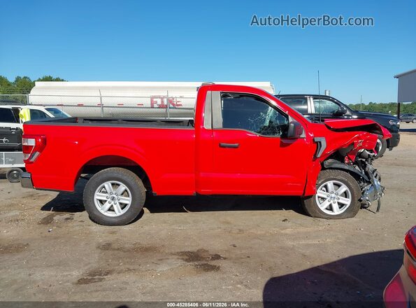 1FTMF1CP2NKD18017 2022 FORD F150 Red ხელსაწყოთა პანელის ხედი