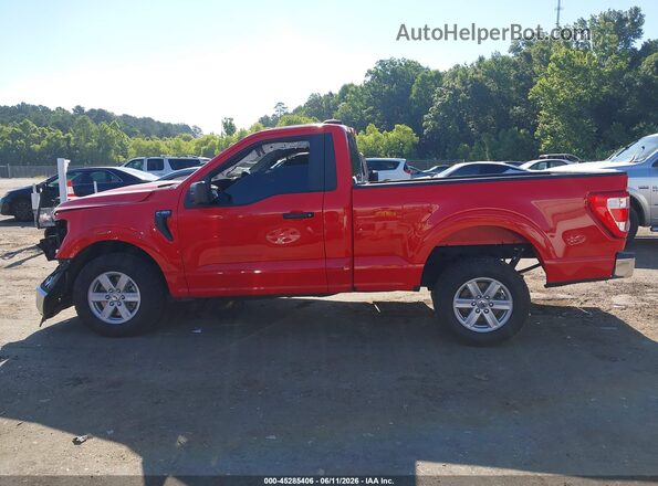 1FTMF1CP2NKD18017 2022 FORD F150 Red უკანა სალონის ხედი