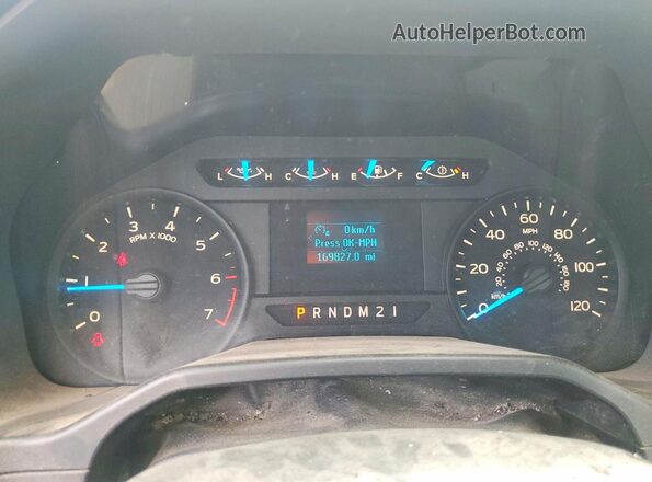 1FTMF1CPXGKF43322 2016 FORD F150 White Instrument cluster view