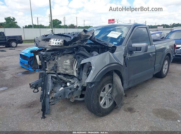1FTMF1E53PKF89425 2023 FORD F150 Gray Առջևի ձախ երեք քառորդ տեսարան