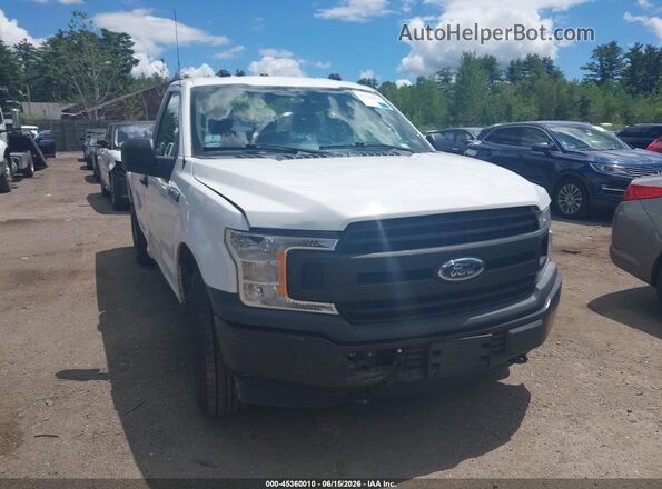 1FTMF1EBXKKD31482 2019 FORD F150 White Вид щитка приладів