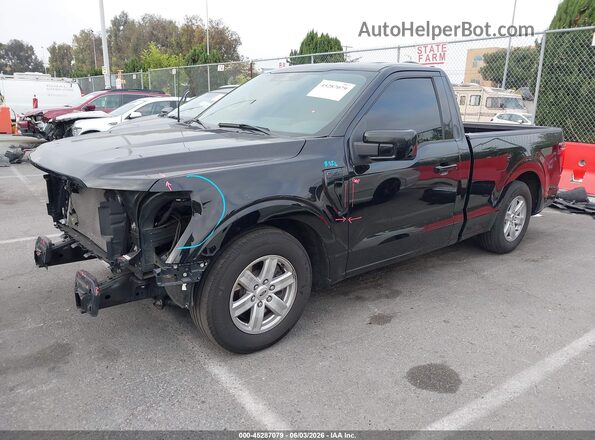 1FTMF1K56RKF44566 2024 FORD F150 Black Передня ліва чверть