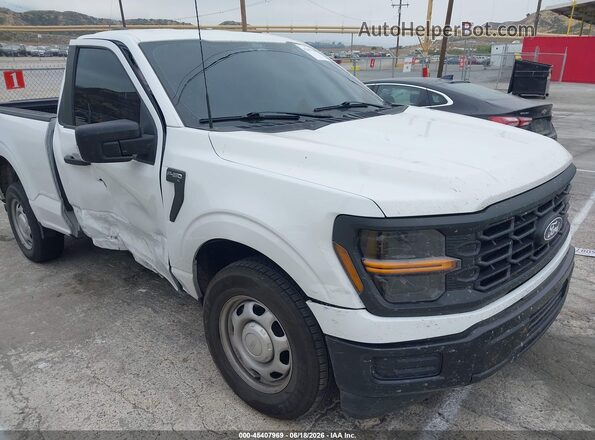 1FTMF1K5XRKD17106 2024 FORD F150 White Widok zestawu wskaźników